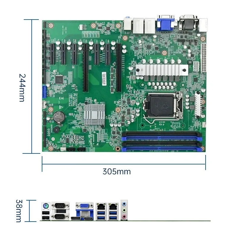 For EAMB-1503 Embedded Industrial Control Main Board 7PCIE Support Kr10/11 Generation, Accessories
