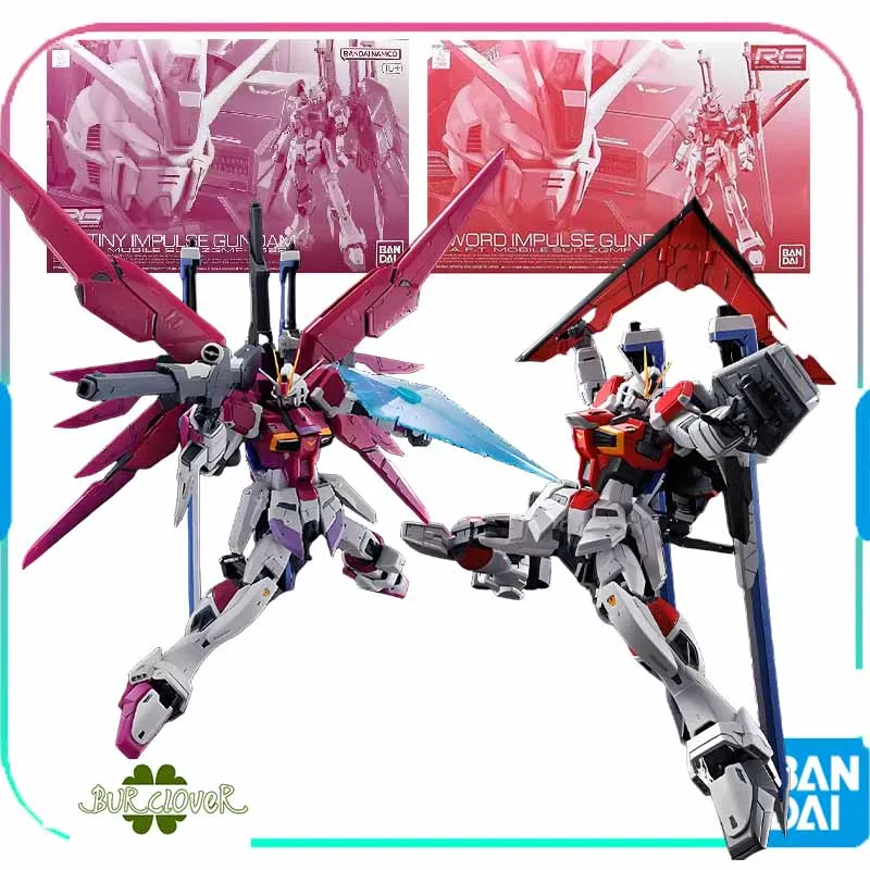 

Bandai Original RG Series DESTINY IMPULSE GUNDAM SWORD IMPULSE GUNDAN Anime Action Figure Assembly Model Toys Collectible Model
