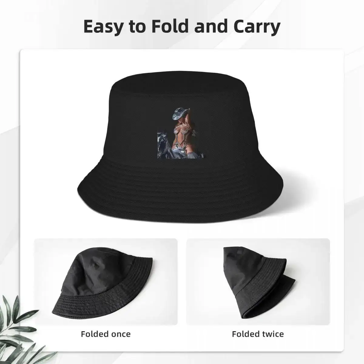 Beyonce Chapeau seau officiel Renaissance World Tour pour fille Chapeaux Bob de voyage Protection UV tendance pour couvre-chef d'extérieur