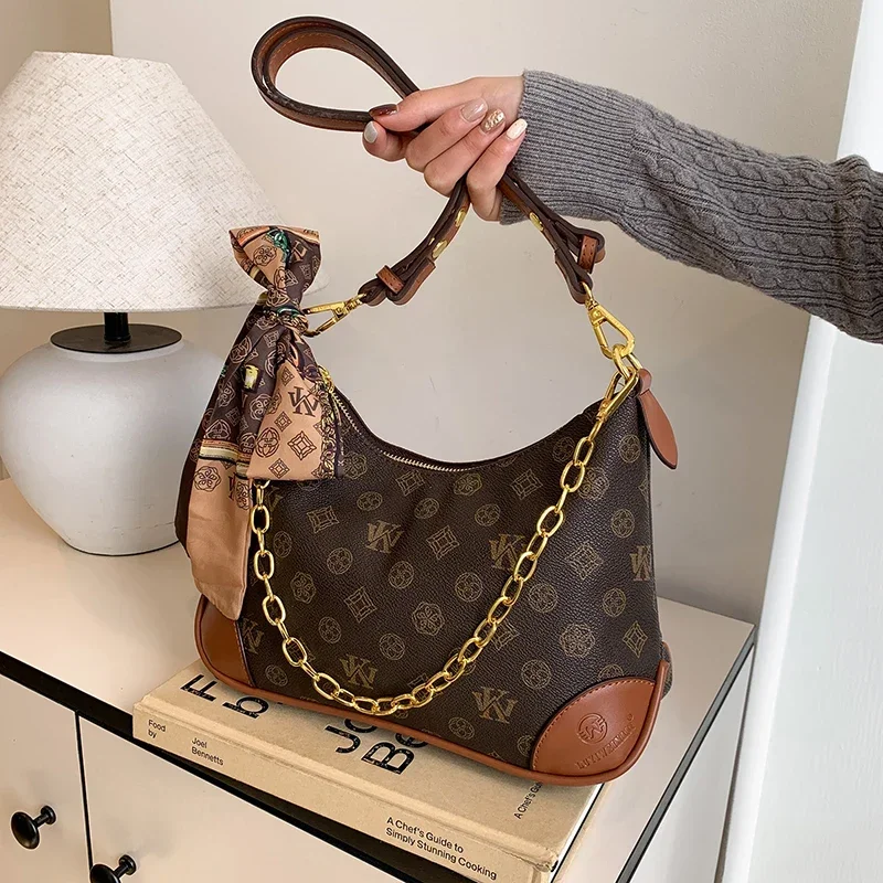 

Elegant Luxury Brand Crossbody Bag For Women Designer Leather Shoulder Handbag Tote Purse Stylish Ladies Casual Chic