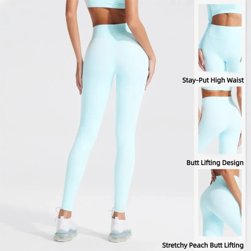 High Waist Seamless Yoga Pants Tummy Control Butt Lift Sculpting Leggings Gym Workout Running Outdoor Sports Fitness Women