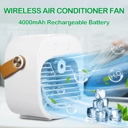 Portable Air Conditioner Rechargeable Mini Air Conditioners Personal Air Conditioning Cordless Air Cooler Fan For Room Camping