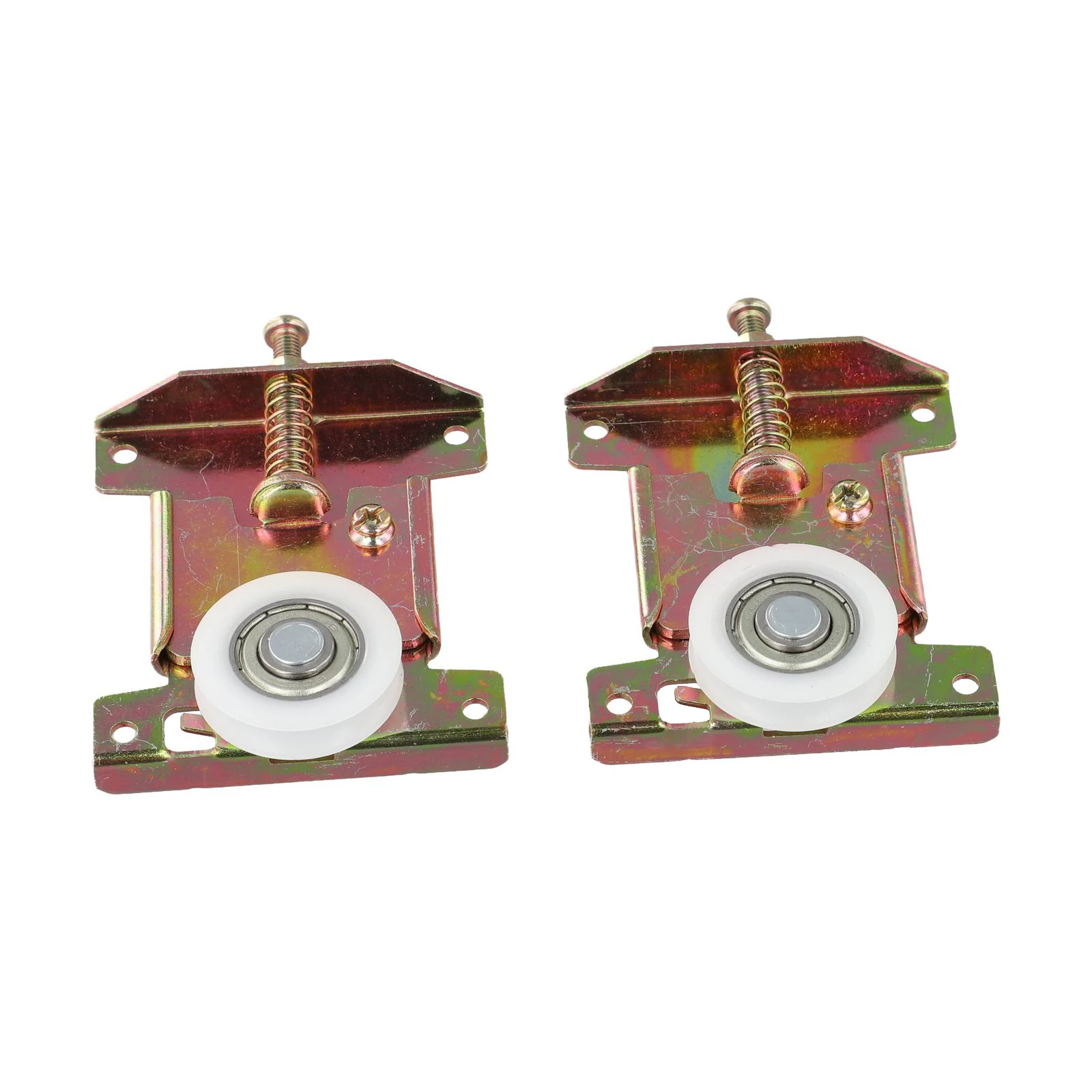 2Pc Sliding Door Roller Concaved Wheels Smooth U Groove Pulley Cabinet Track Wheel For Wardrobe Furniture And Solid Wood Cabinet