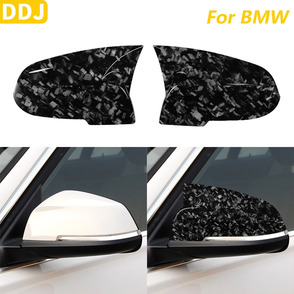 For BMW 1 2 3 4Series F20 F21 F22 F23 F30 F35 GT F34 F32 F33 F36 X1 E84 M2 F87 Forged Carbon Fiber Rearview Mirror Cover Sticker