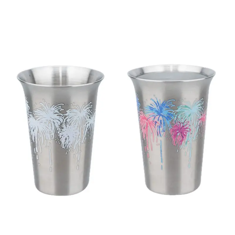 

Japanese cold discoloration wine glass cold drink stainless steel cold discoloration