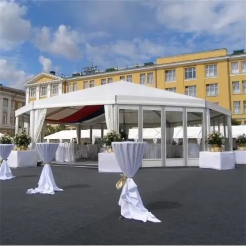 for Heavy Duty 10x10 Outdoor Gazebo Tent Event Marquee for Patio Garden Party
