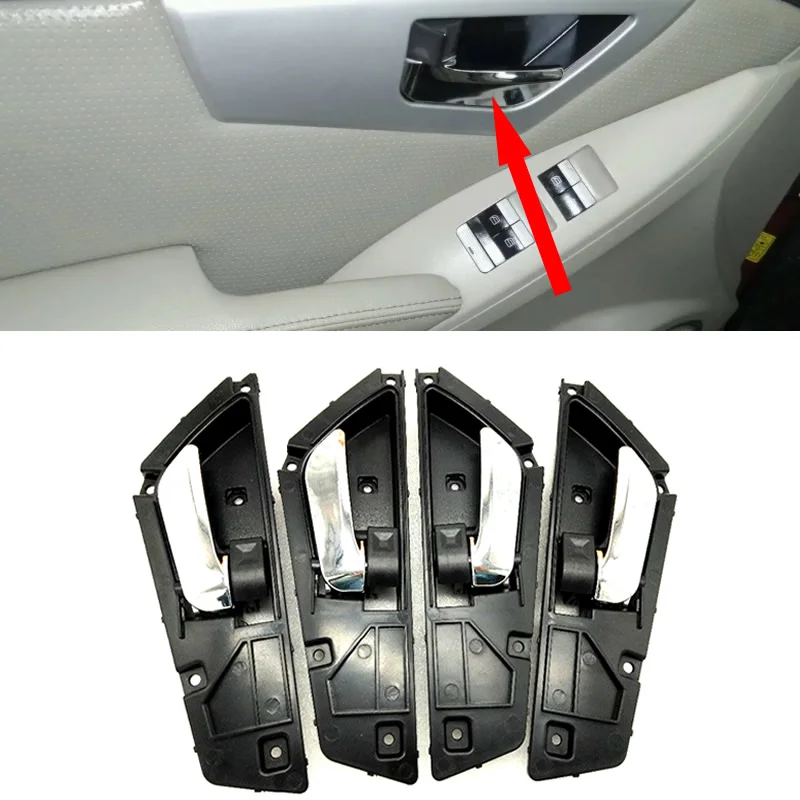 

1 set of 4pcs for Lifan x60 inner door handle, inner door handle, inner buckle handle, door handle, electroplating silver