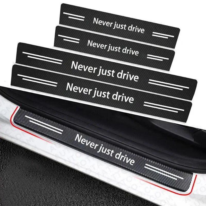 Car Door Sill Stickers for hyundai Never just drive palisade creta ix25 tucson stereo santa knoa solaris ix35 i30 Car Accessorie