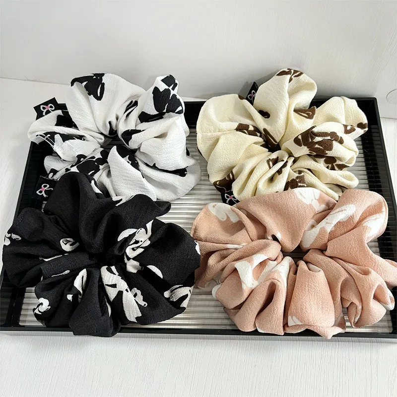 

Silk Scrunchies Elastic Hair Tie Korean Style Ponytail Holder for Women Girls Fashion Hair Accessories Headband