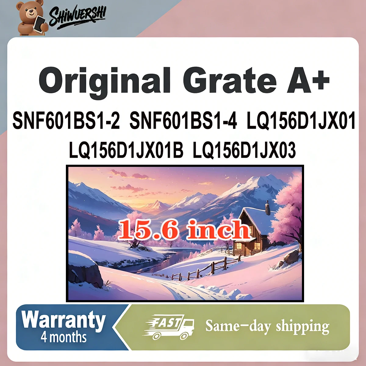 

Новый оригинальный тонкий ЖК-экран для ноутбука A+ 15,6 дюйма SNF601BS1-2 SNF601BS1-4 LQ156D1JX01 LQ156D1JX01B LQ156D1JX03