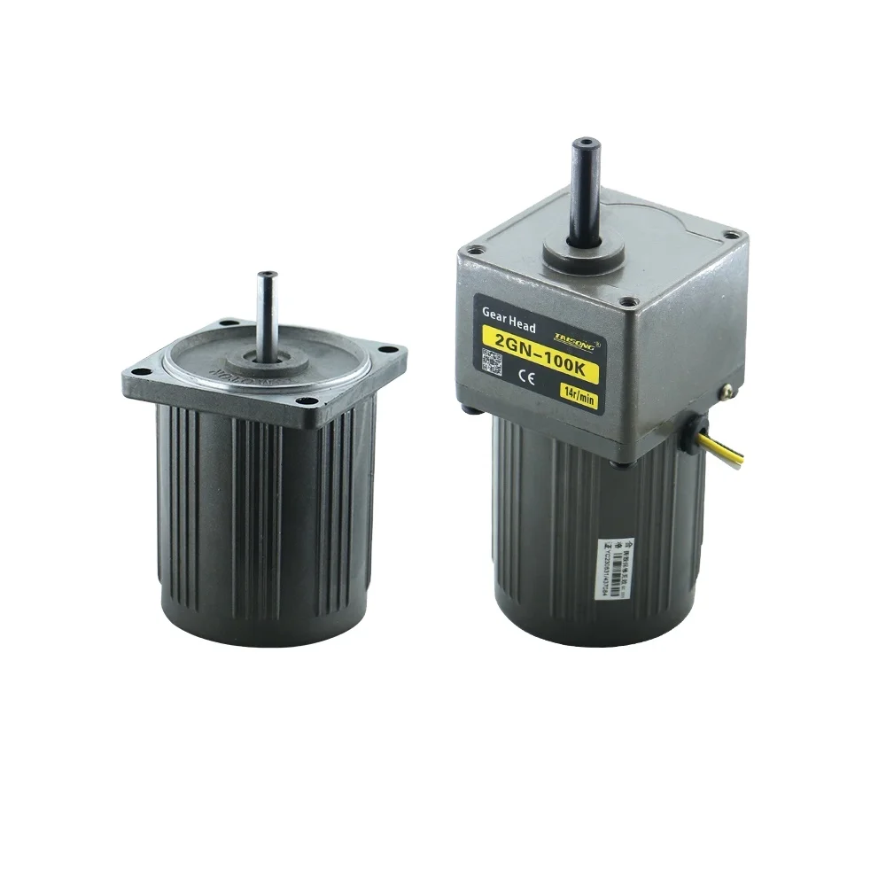 HLTNC 6W Micro AC Gear Motor -110V/220V/380V for Induction Motors Asynchronous Motor Used in Transport Tape, Packaging