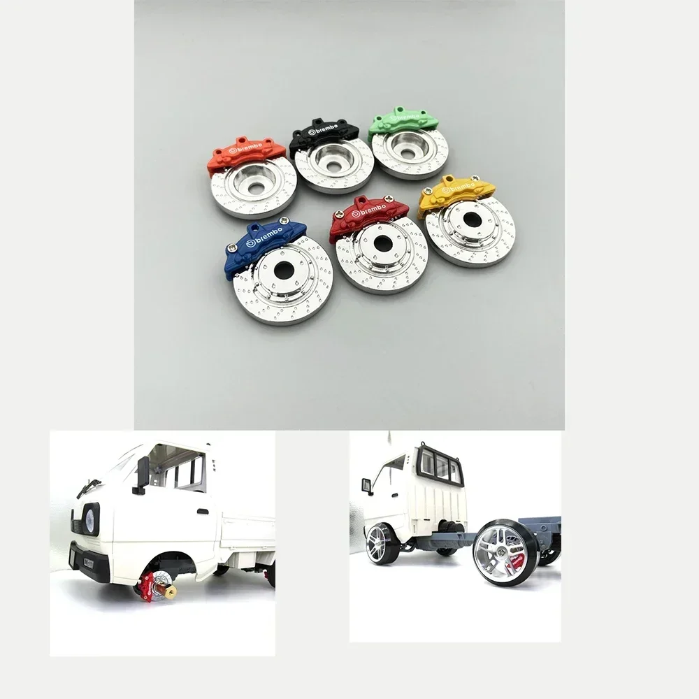 

4PCS Metal Brake Disc Caliper Tire Modification for WPL D12 MN99 MN90 C24 C34 RC Car Spare Parts Upgrade