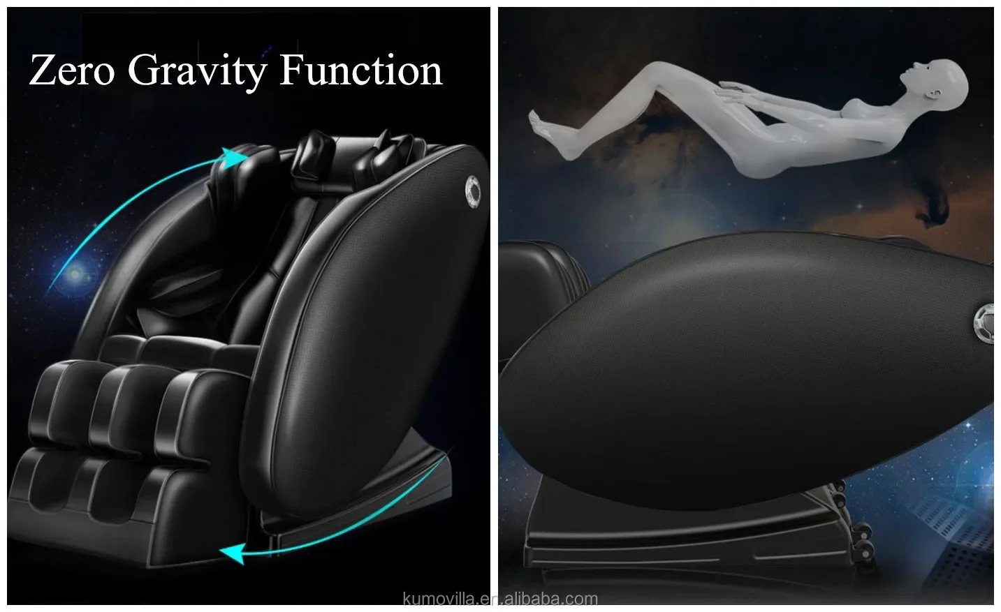 Zero Gravity  message chair with lower-back and leg massager