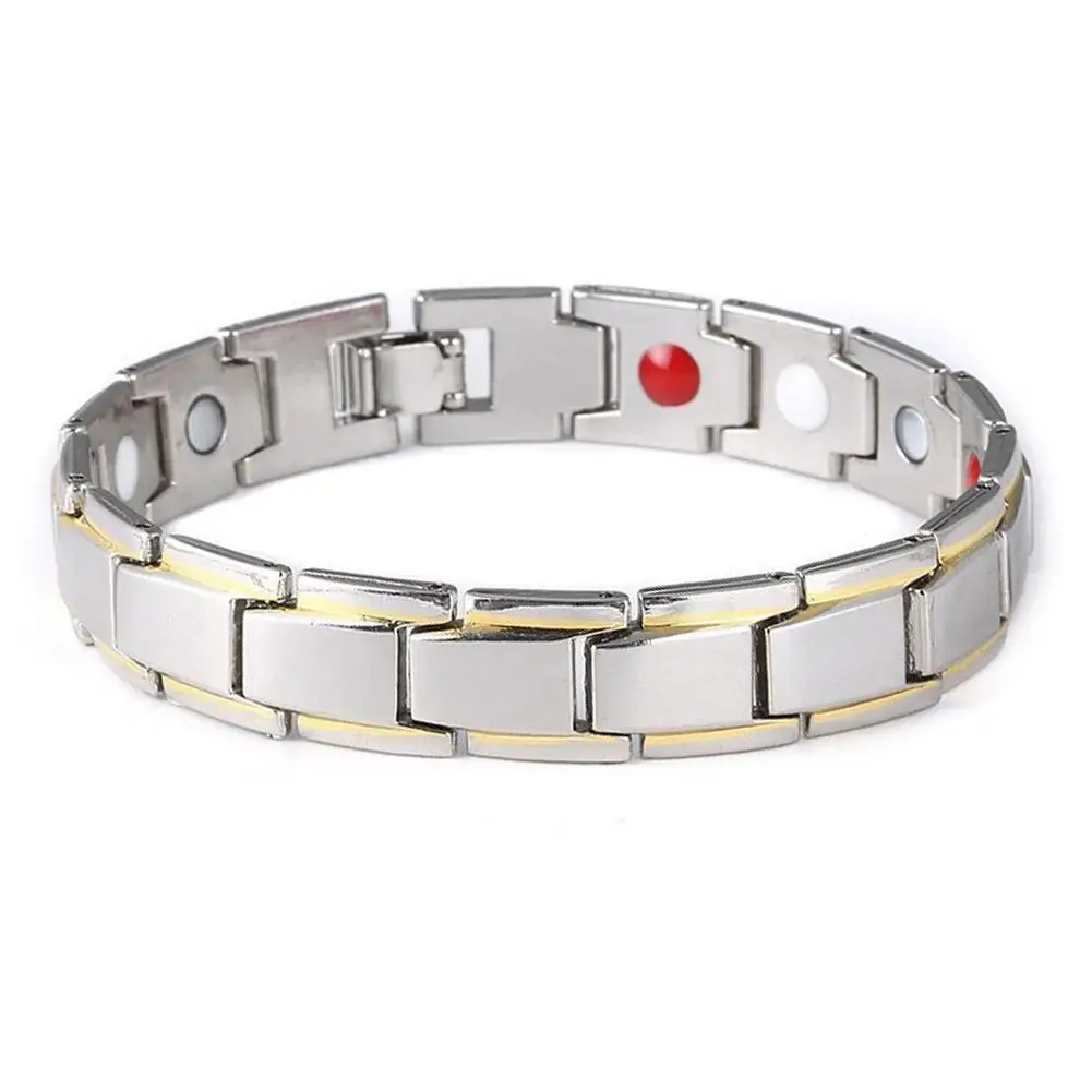Stainless Steel Magnetic Bracelets for Arthritis Pain Relief Therapy Elastic Bangle Bracelet Jewelry Health Slimming Weight X0Y6 image 6