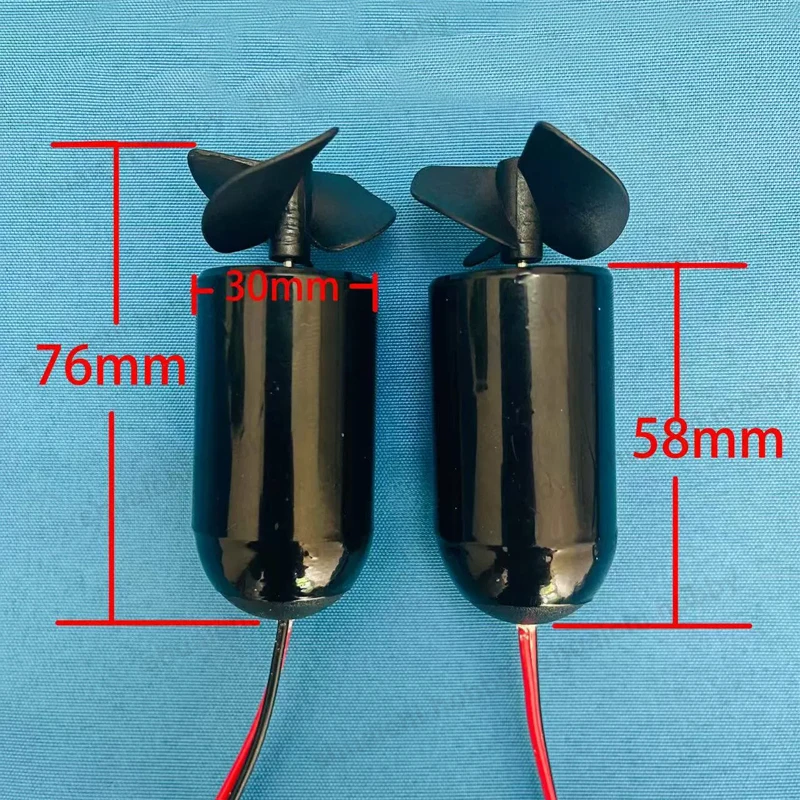 1 paire 3-6V/6-9V/9-12V RC appât bateau propulseur sous-marin 3 pales Kit d'hélice pour modèle de Robot ROV sous-marin bricolage accessoires