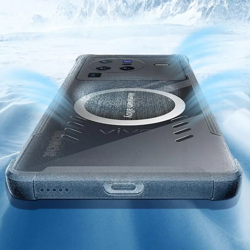 For vivo X80 Pro HD Transparent Armor Shockproof Case For Vivo X Note X70 Pro Camera Lens Protective Cover For X60 X80 Pro Plus