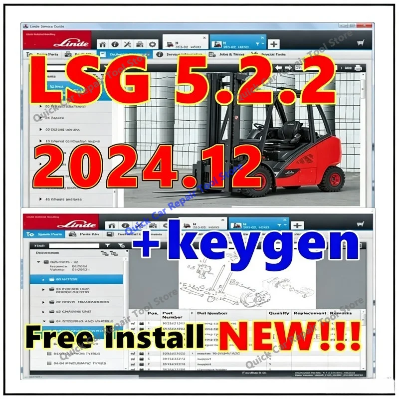 Newest Linde Service Guide LSG 5.2.2 U0290 [12.2024] / U0213 [10.2021] LSG Manual + unlocked Keygen+Expire Patch Free Install