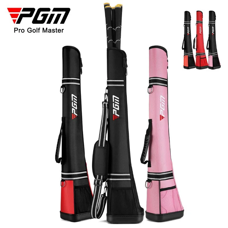 PGM Waterproof Nylon Golf Gun Bag Protable Sunday Bag for 4~5pcs Golf Clubs Lightweight Golf Caddie Aviation Bag QIAB010