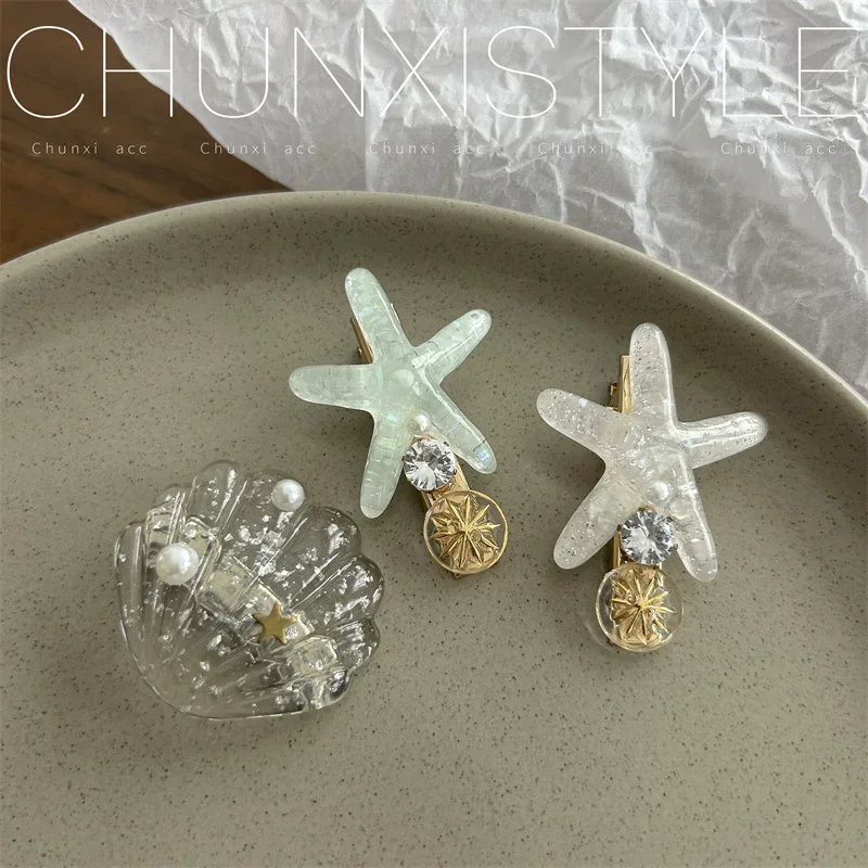 Заколка-для-волос-в-виде-ракушки-морской-звезды-стразы-сверкающая-боковая-челка-заколка-в-стиле-бохо-пляжные-аксессуары-для-волос-для-женщин-instagrammable