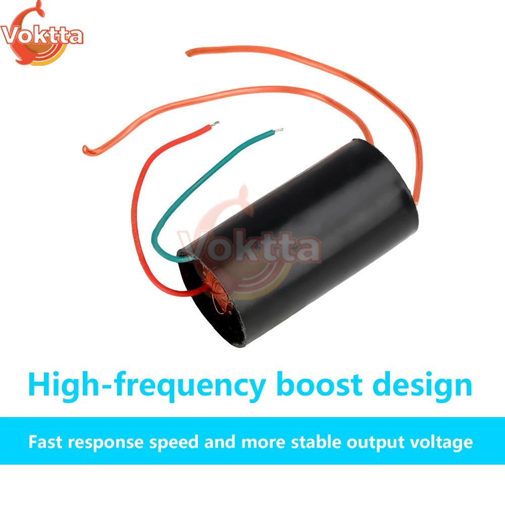 DC 3.7-6V 4A Modulo ad alta tensione DC a impulsi Pacchetto boost ad alta frequenza Generatore ad alta tensione Scossa elettrica Arco 200kV