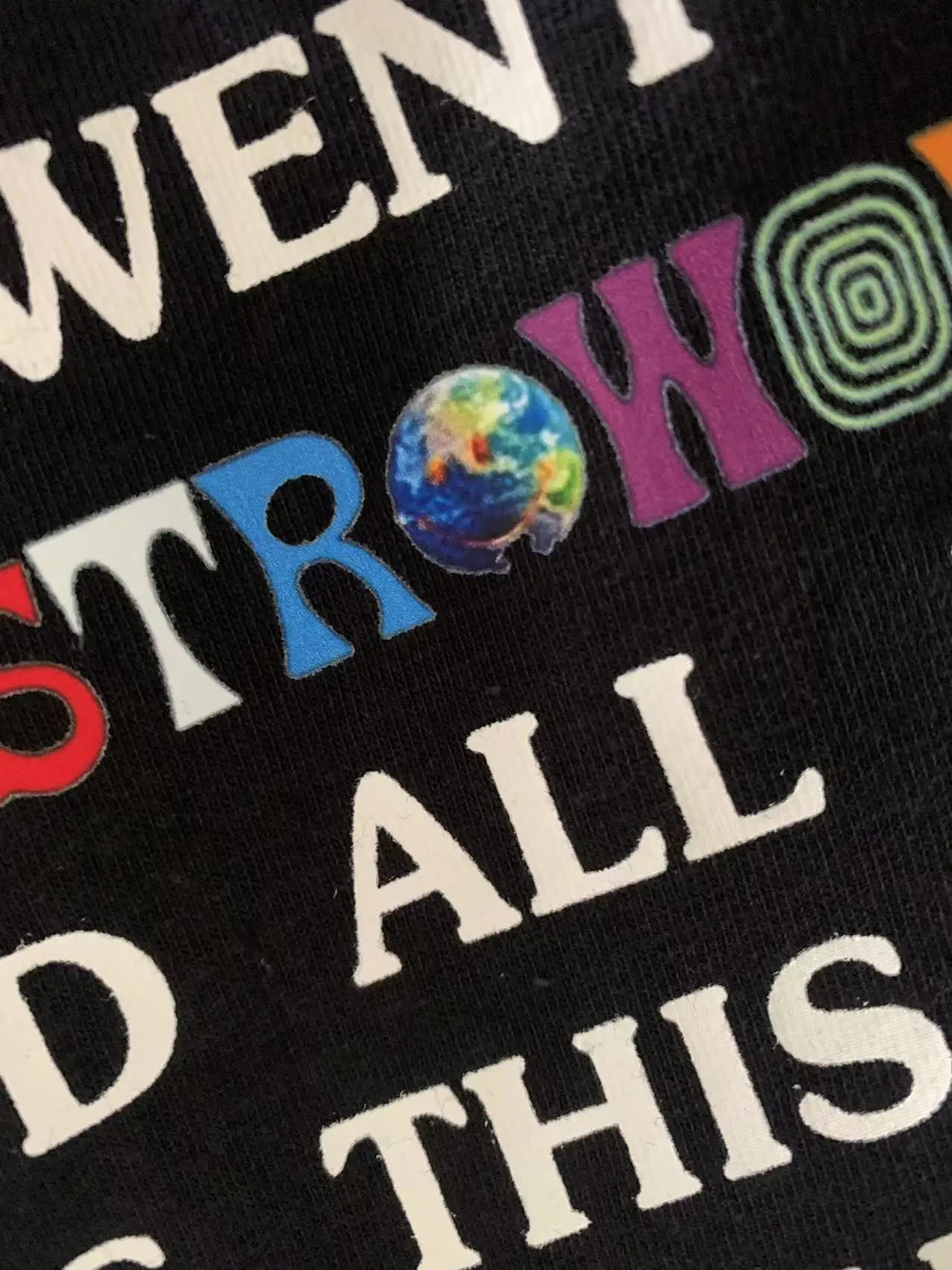 

Lins Bros. ASTROWORLD Hip Hop Streetwear T-irt ort Sve Rap Trendy Cotton round Ne Print Casual ex Teenagers
