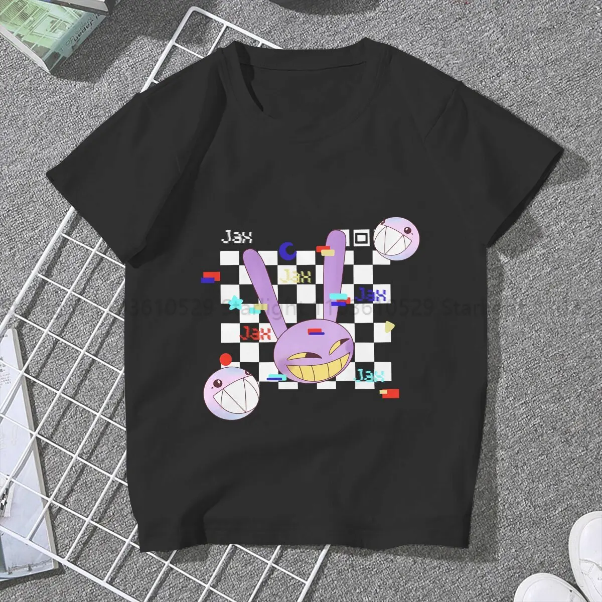 Jax Women's T Shirt The Amazing Digital Circus Girls Tees Kawaii Polyester Tops Basic Tshirt y2k Hipster