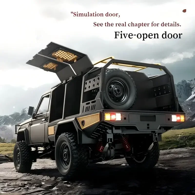 MN MODEL Full Scale RC CAR MN82 Upgraded MN82 PRO Controllable Headlights 2.4G 4WD Off-Road Car Pick Up Truck Toy for Kids Gifts