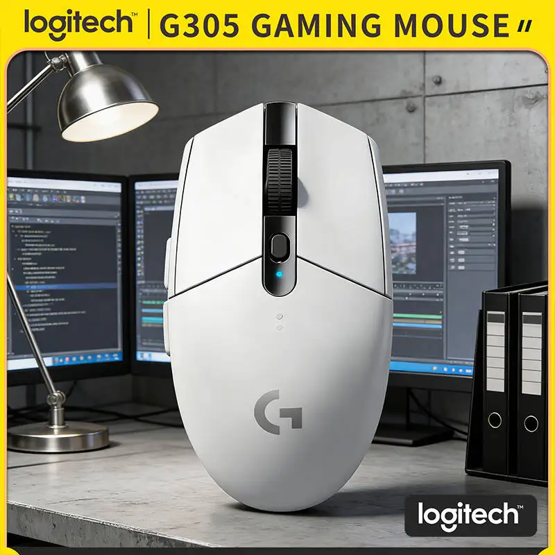

Wireless Gaming Mouse Logitech G305, LIGHTSPEED Tech 1ms Report Rate, 12000 DPI HERO, 6 Programmable Keys, 250hr Battery 99g