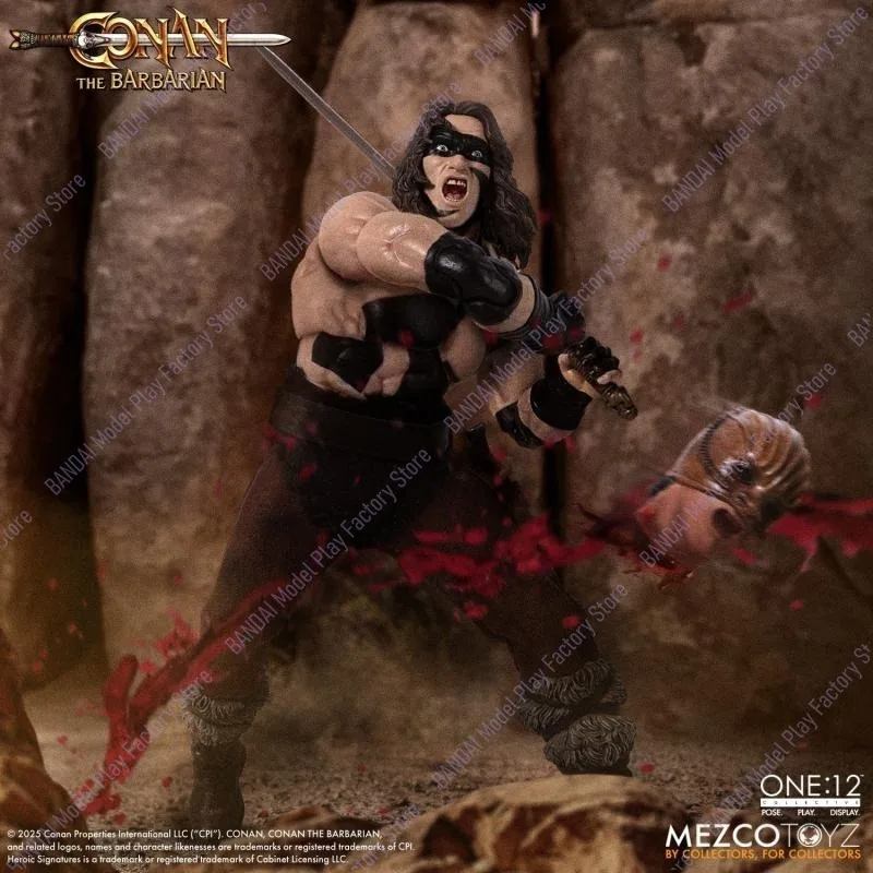Mezco ONE:12 Collective Conan the Barbarian 1982 Movie Battle Armor Conan Articulated Action Figures Model Collection