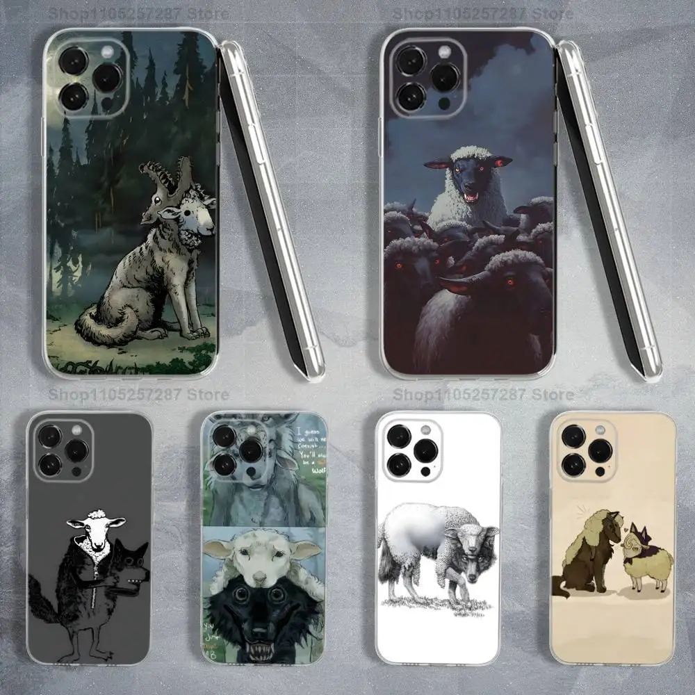 

Belief Sheep In Wolf Clothing Case For iPhone 17,11,12,13,16,14,15,Pro,Max,Plus,X,XS,XR,SE,Mini Transparent Soft Silicone