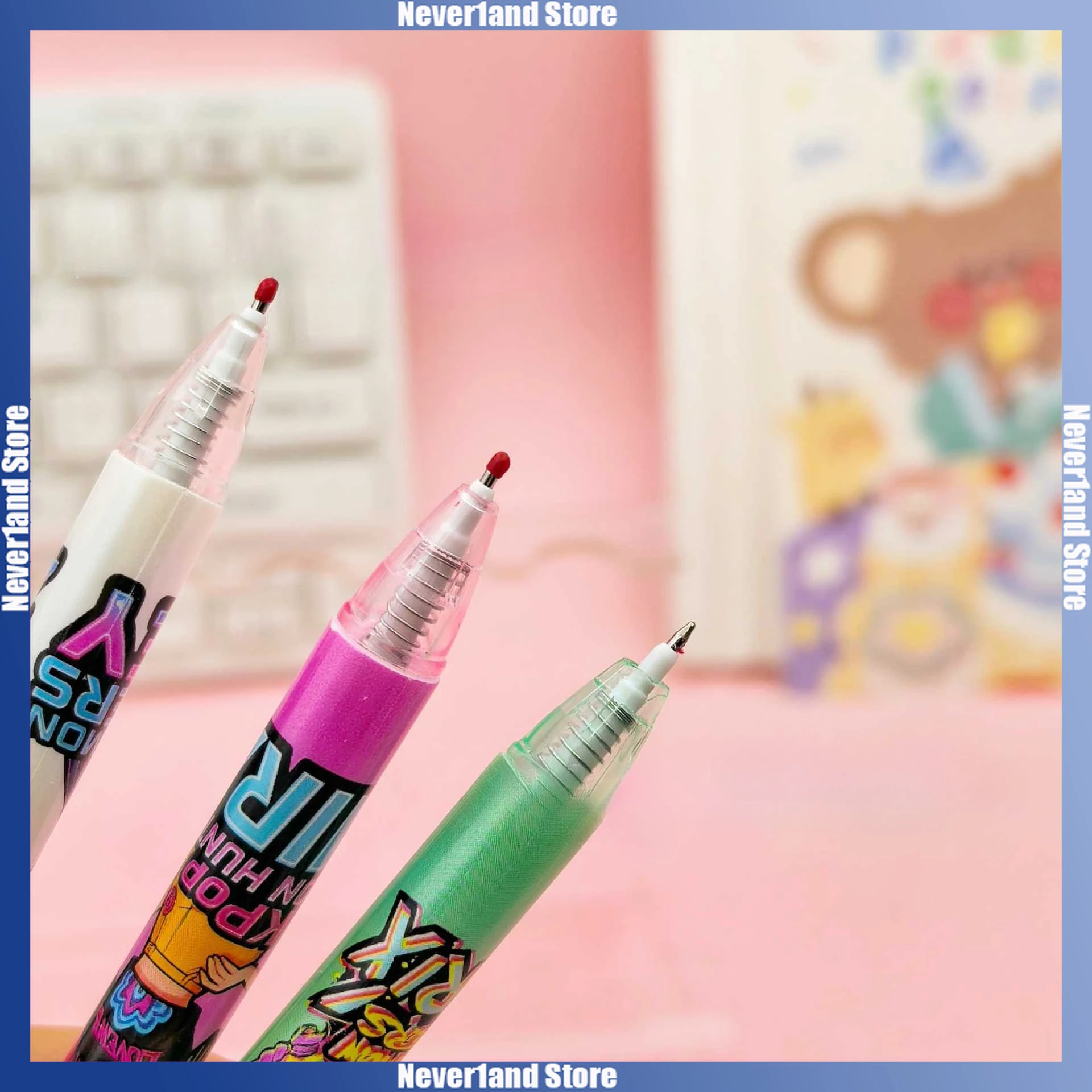 6 قطعة KPop شيطان الصيادين هلام القلم الكرتون رومي ميرا زوي الكتابة رسم هلام القلم اللوازم المدرسية القرطاسية صبي فتاة الهدايا #4