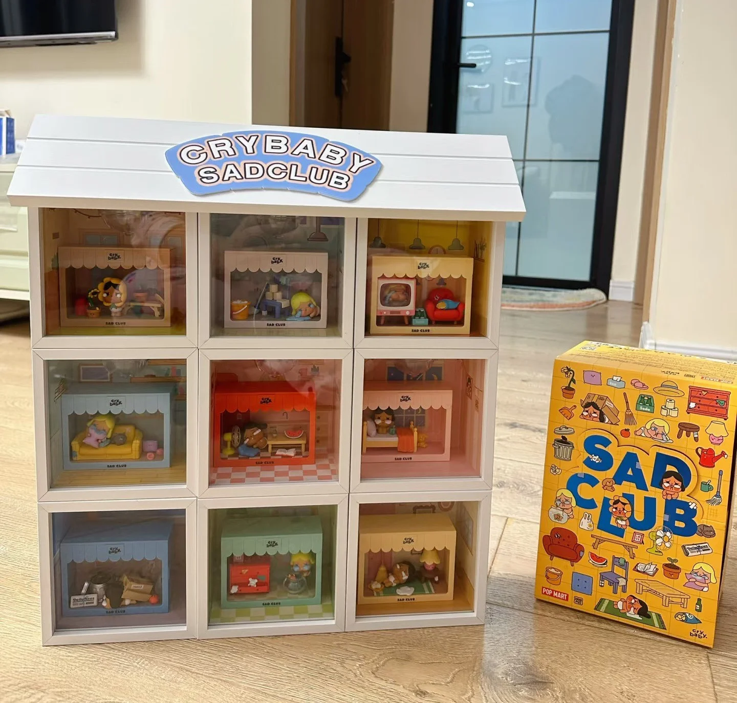 

In Spot Crybaby Sad Club Series Scene Sets Blind Box Anime Figure Mystery Box Cute Figurine Cry Baby Cartoon Toy Surprise Gift