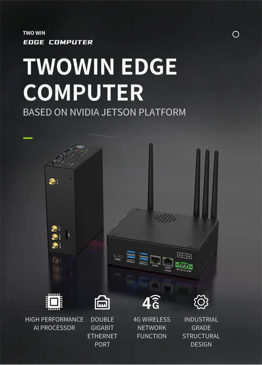كمبيوتر 4G 128G Edge كمبيوتر صناعي مدمج NVIDIA Jetson TX2 كمبيوتر AI للذكاء الاصطناعي #6