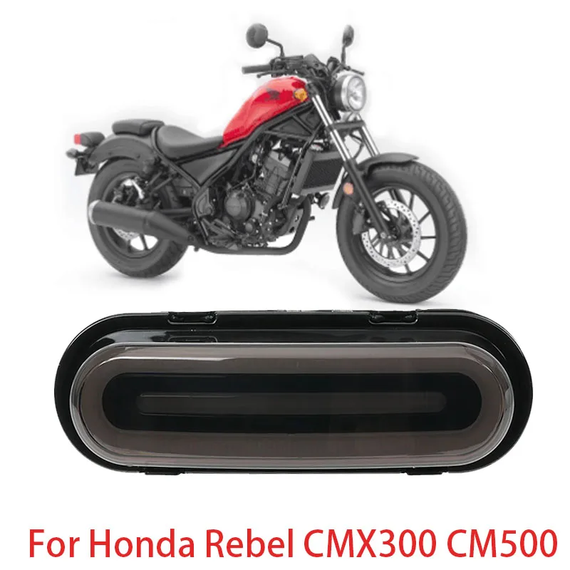 

CM500 CM300 Taillights ‎IP67 For Honda Rebel CMX300 2017-2024 LED Tail Lights Motorcycle Smoked lens Lamp Break Stop