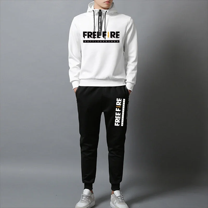 Daily Sweatsuit Set New Sweatshirts for Men Two Piece Sweatshirts Sportswear Man Commuting Attire Men\'s Clothing Jogging Fashion