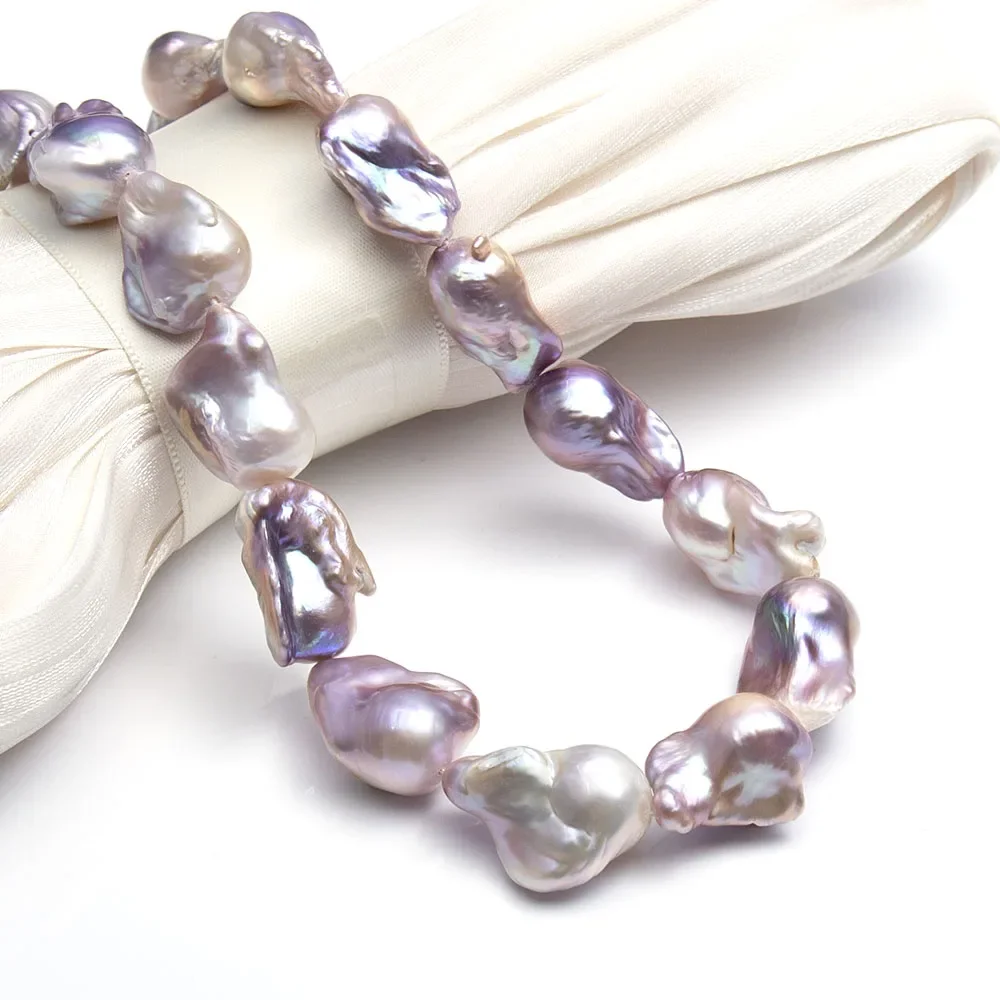 

Pink Purple 10-15mmx20-25mm Natural Freshwater Pearl Beads Baroque Beads Colored Fish Tail Shpae DIY Neckalce Bracelet Earrings