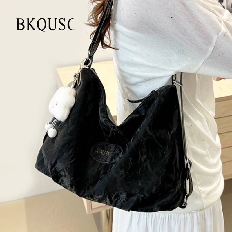 Large Capacity Tote Backpacks Fashion Wrinkled Printing Leather Shoulder Bag/ Handbag/ Crossbody Bags 4in1 Women's Tote Backpack