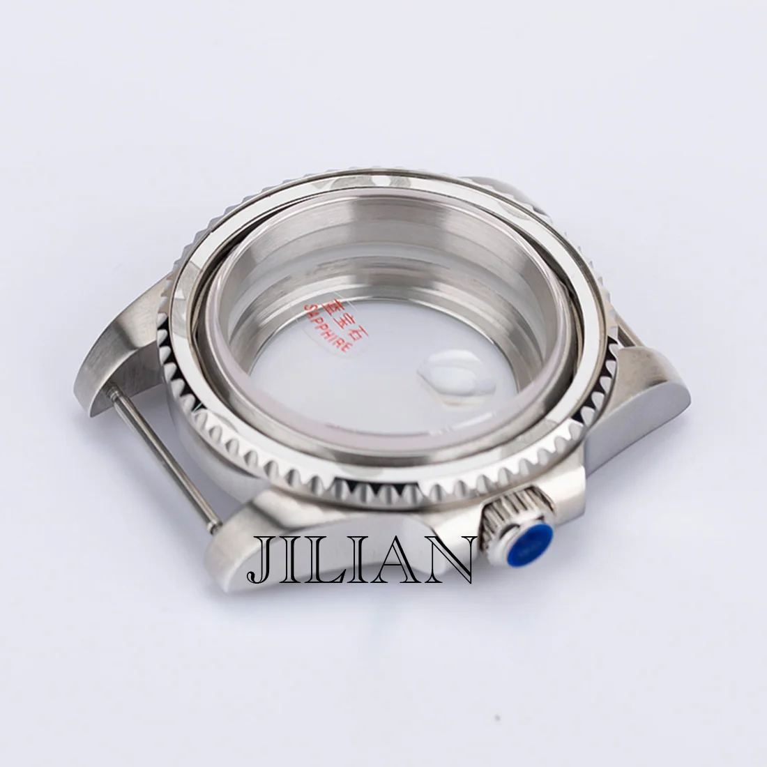 

40mm Sub Style Silver 316L Stainless Steel NH35 Case Sapphire Crystals and Oyster Bracelet Brushed with Polished Sides