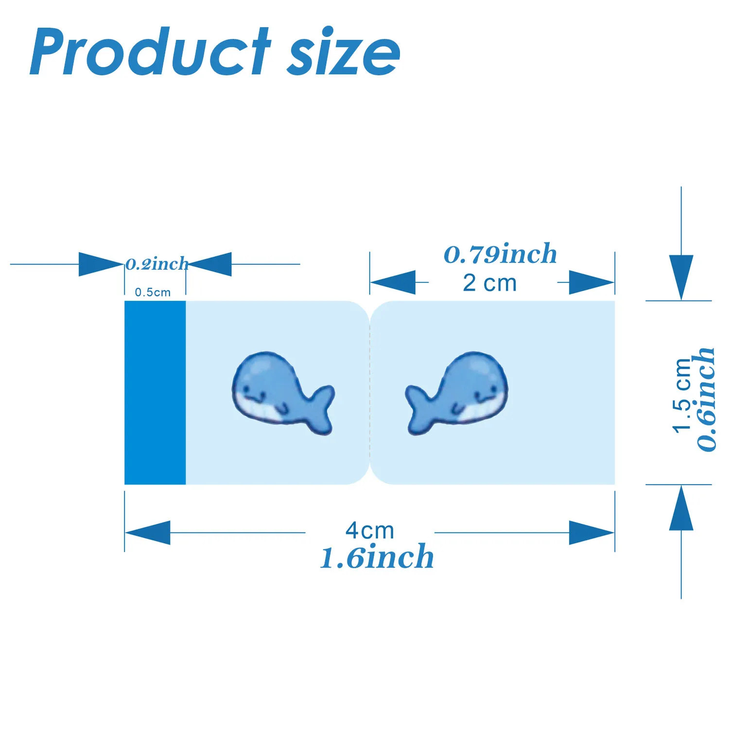 Sea Creature Lil Tab Stickers,Cute Sea Creature Buddy Lil Tabs Stickers for Organizing,Cute Index Tab Stickers For Notebooks