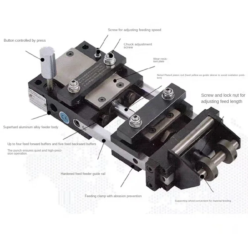 A50 BX CX DX Series Air Power Pneumatic Strip Feeder Automatic Metal Sheet Feeding Machine for Processing Tool
