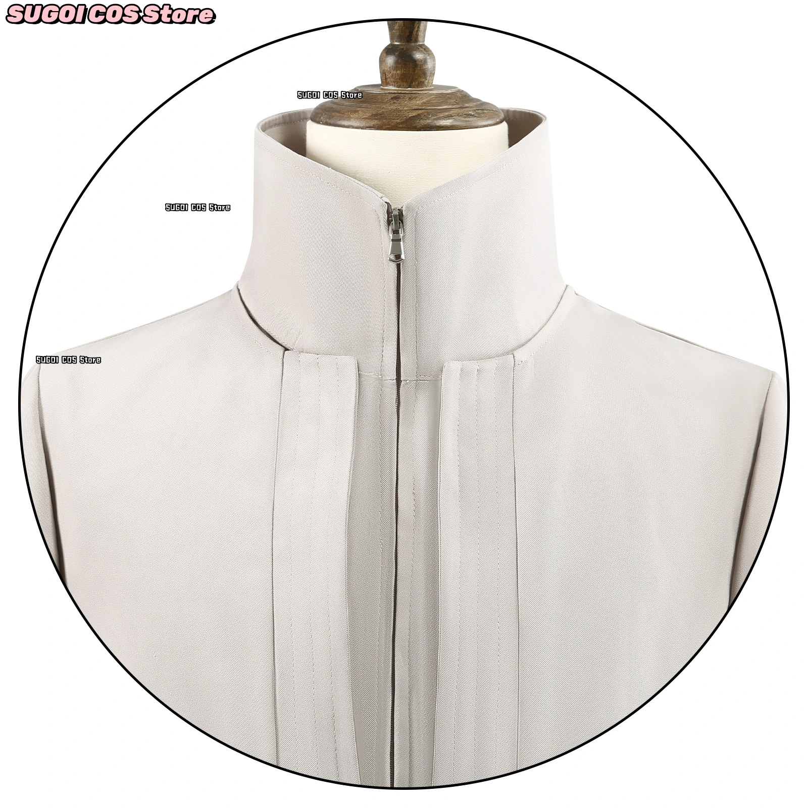 Anime Slay the Gods Wang Mian Cosplay Costume Unisex Outfit Coat and Pants Wig Mask Full Set Accessory 25Halloween Role-playing