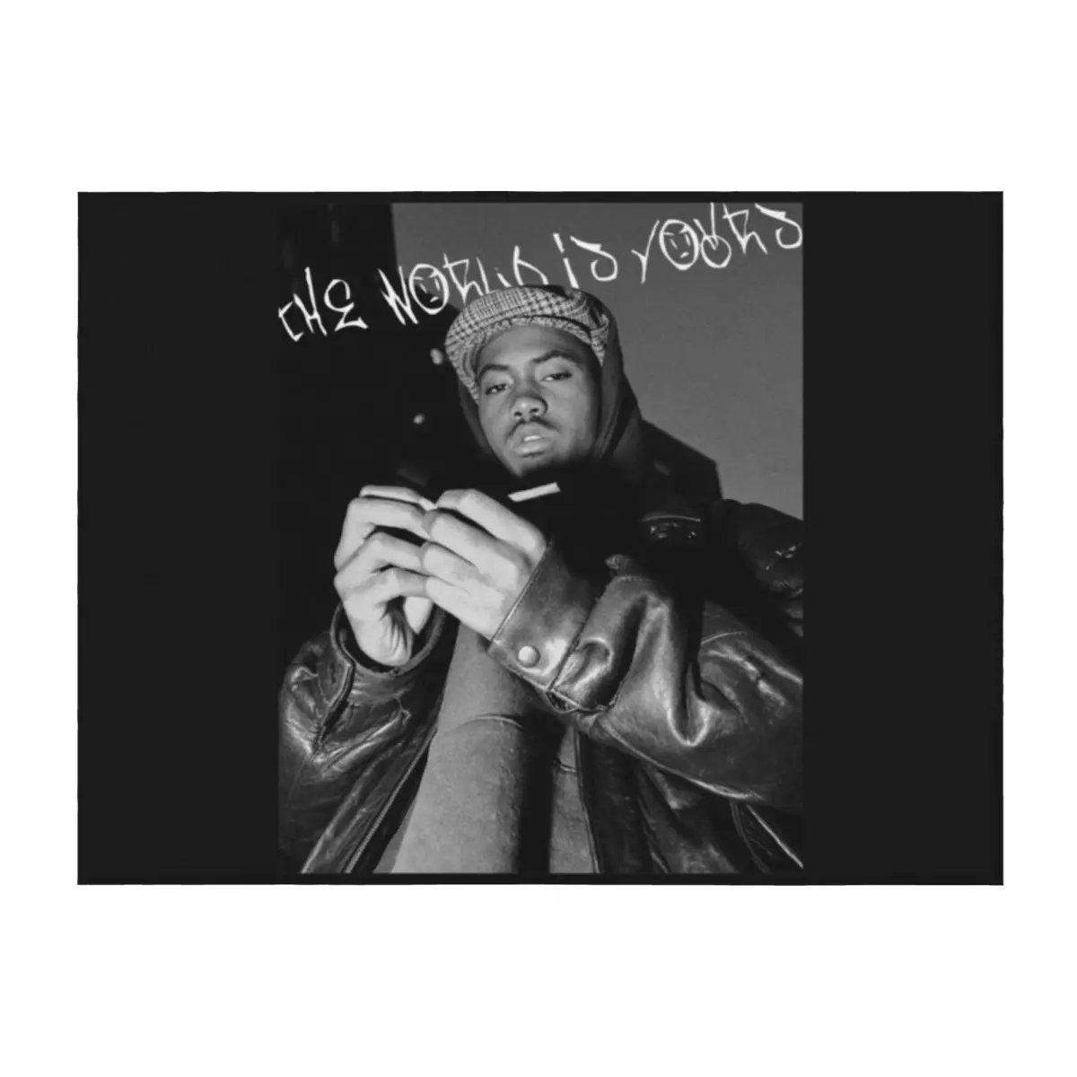 

Nas "The World Is Yours" Throw Blanket Winter beds for winter Plaid Softest Blankets