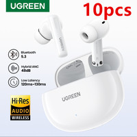 UGREEN HiTune T6 ANC TWS Wireless Earbuds Active Noise Cancellation Hi-Res LDAC Bluetooth 5.3 Earphones for iPhone 15 Pro Max