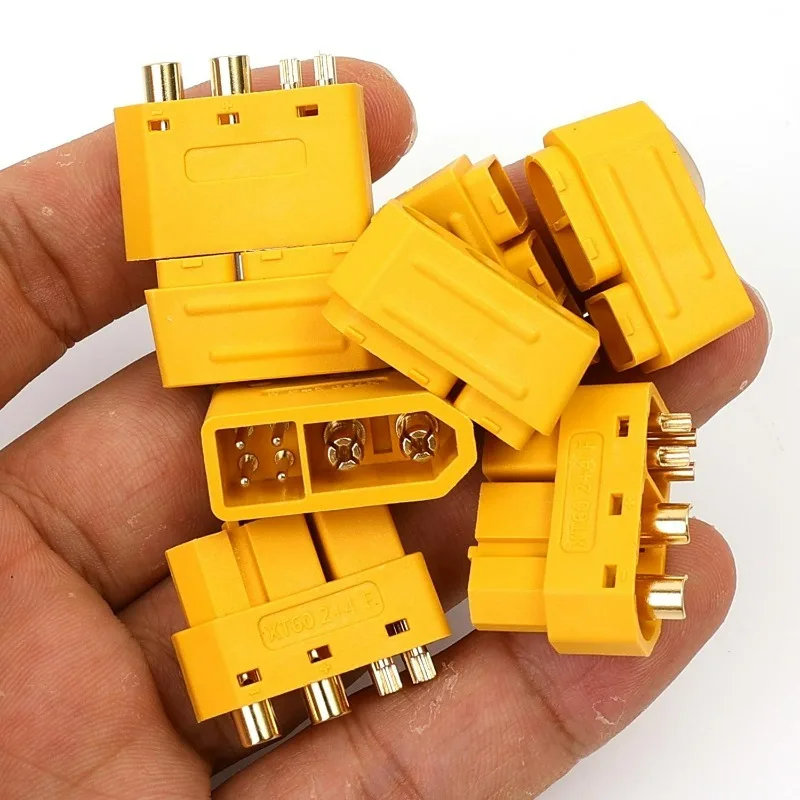 2+4 XT60 Portable High Current Male Female Connector for RC Models Electrical Equipment Terminals Adapter Connectors Power Plug