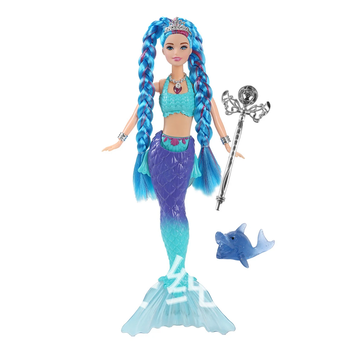 36 سنتيمتر حورية البحر دمى الاطفال اللعب أضواء ومفاصل الموسيقى المنقولة 1/6 BJD حورية البحر ألعاب الدمى لعب الأطفال منزل اللعب هدايا عيد الميلاد #4