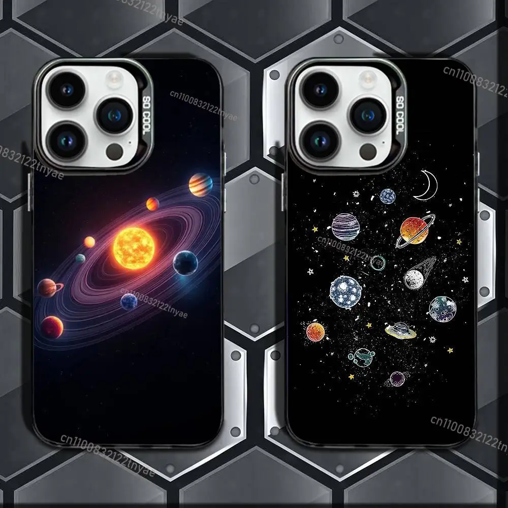 

solar system planets Phone Case IMD Phone Case For IPhone 17,16,15,14,13,12,11 Pro Max Plus Color Silver Cover