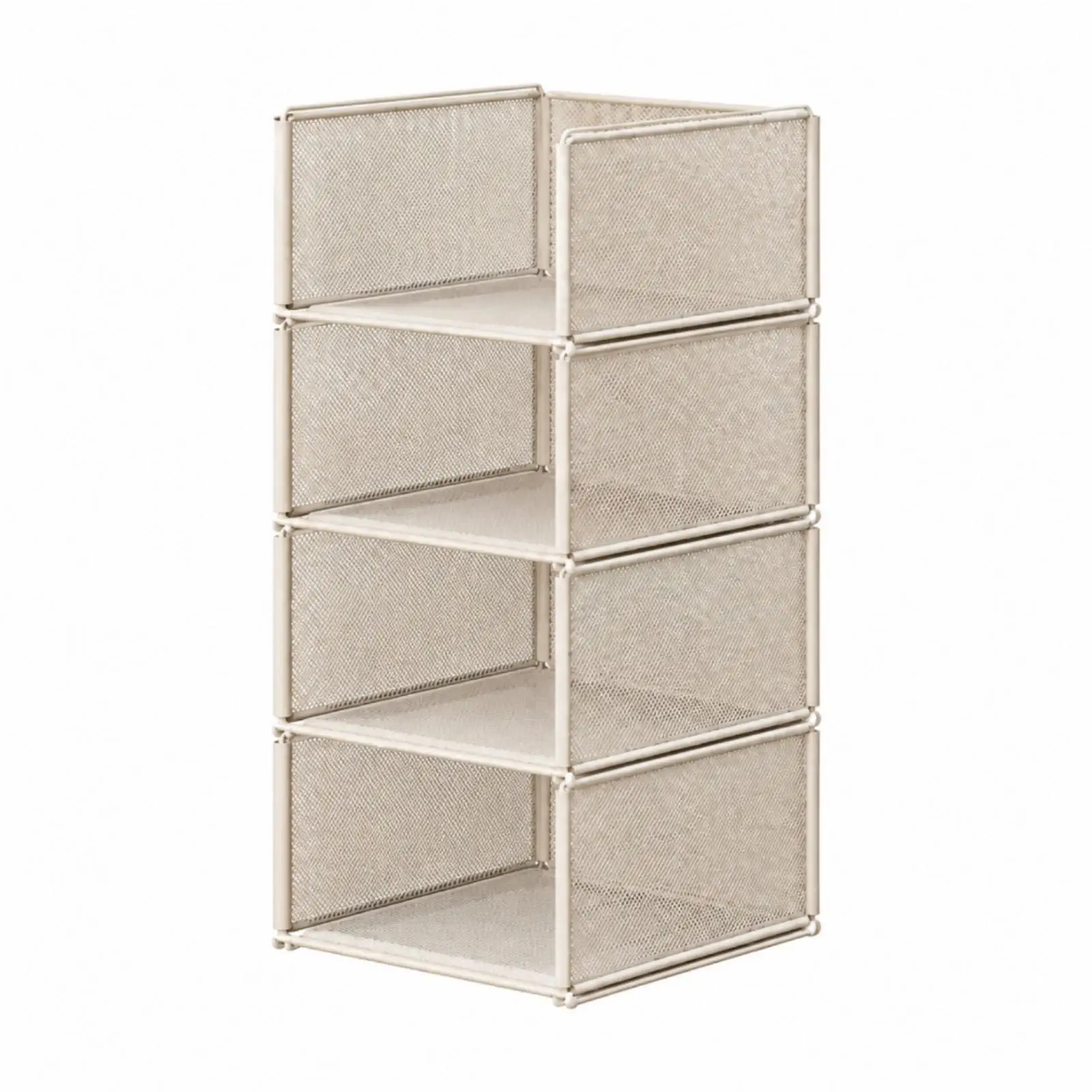 Wardrobe Storage Organizer Bin with Fine Mesh Panels for Bedding and Socks Organization
