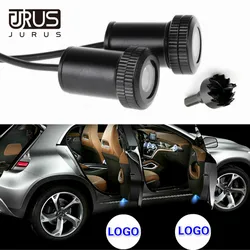 2Pcs Car Door Welcome Logo Light Laser Projector Lamp Ghost Shadow Light For Nissan For Mitsubishi For Lada Lights Accessories