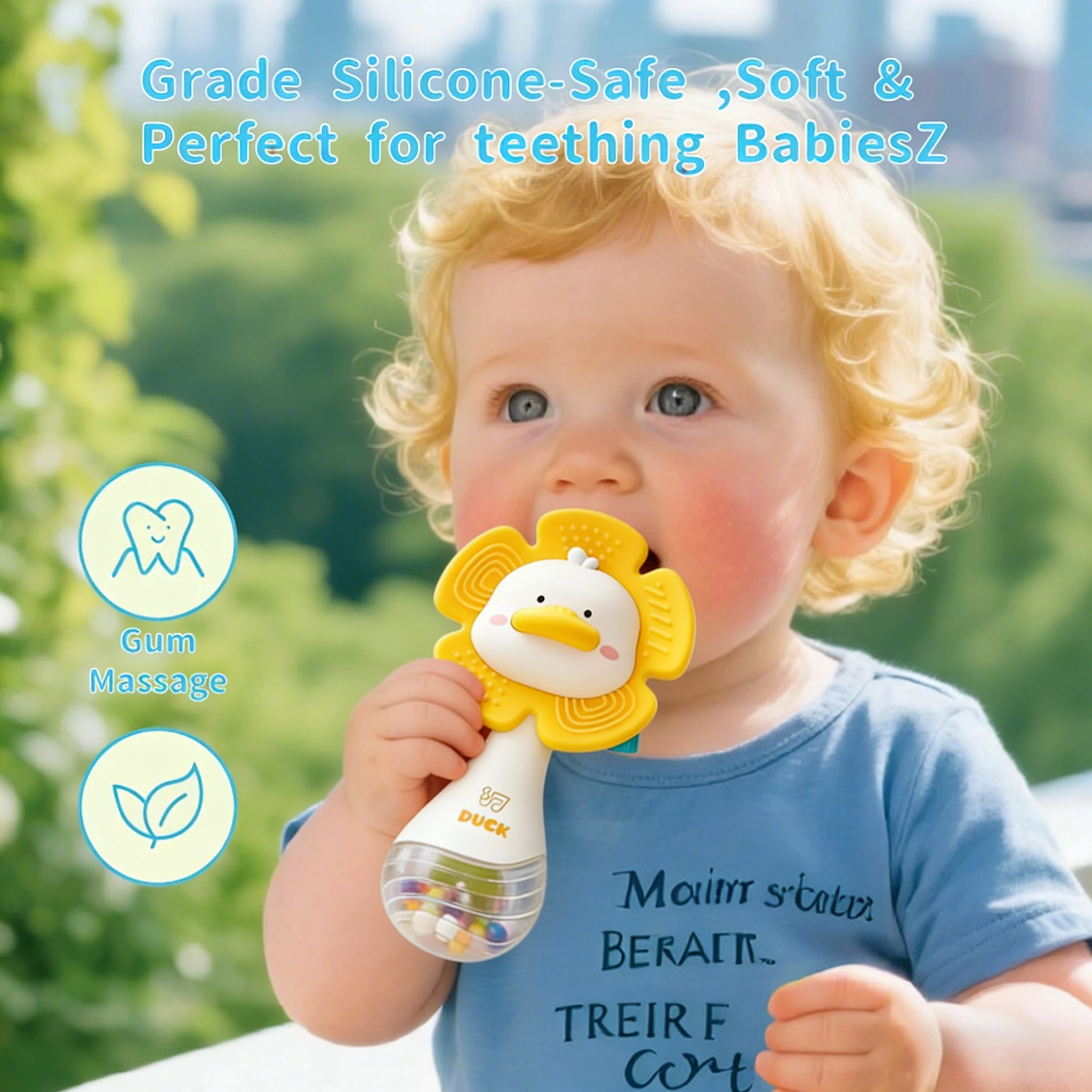 ของเล่นเขย่ามือสำหรับเด็ก 6 เดือน ของเล่นกัดฟัน ของเล่นเสริมพัฒนาการทางประสาทสัมผัสสำหรับเด็กทารก ของเล่นมอนเตสซอรี่ ของเล่นเสริมพัฒนาการทางประสาทสัมผัส