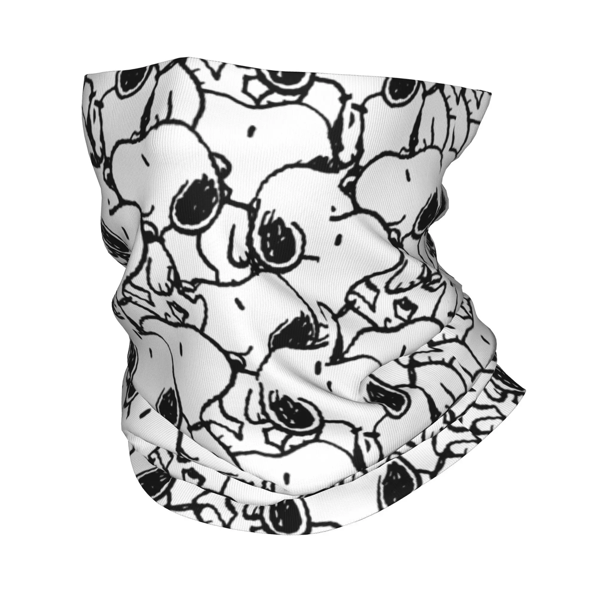 

Snoopy Comics Pattern Bandana Neck Gaiter Printed Wrap Scarf Multi-use Cycling Scarf Riding Unisex Adult Winter